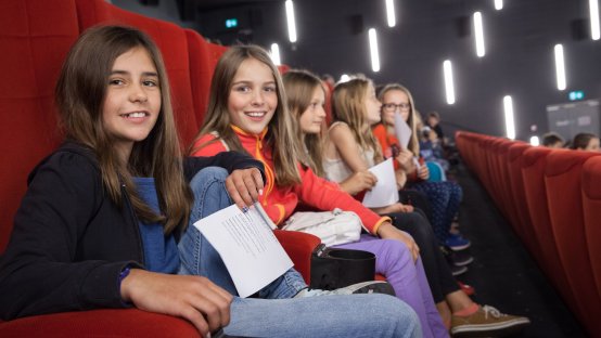 Fantoche Festival - jeune public dans la salle de cinéma