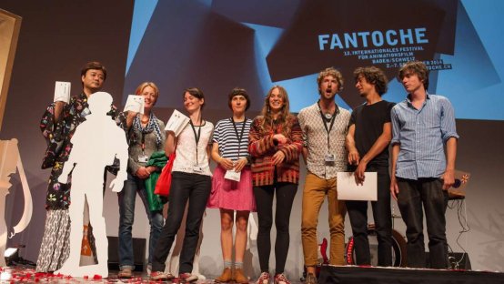 From left to right: Mirai Mizue, Dictynna Hood, Anna Benner, Olesya Shchukina, Joana Locher, Mauro Carraro, Mathieu Epiney, Nils Hedinger