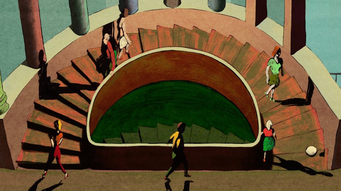 Autour de l'escalier