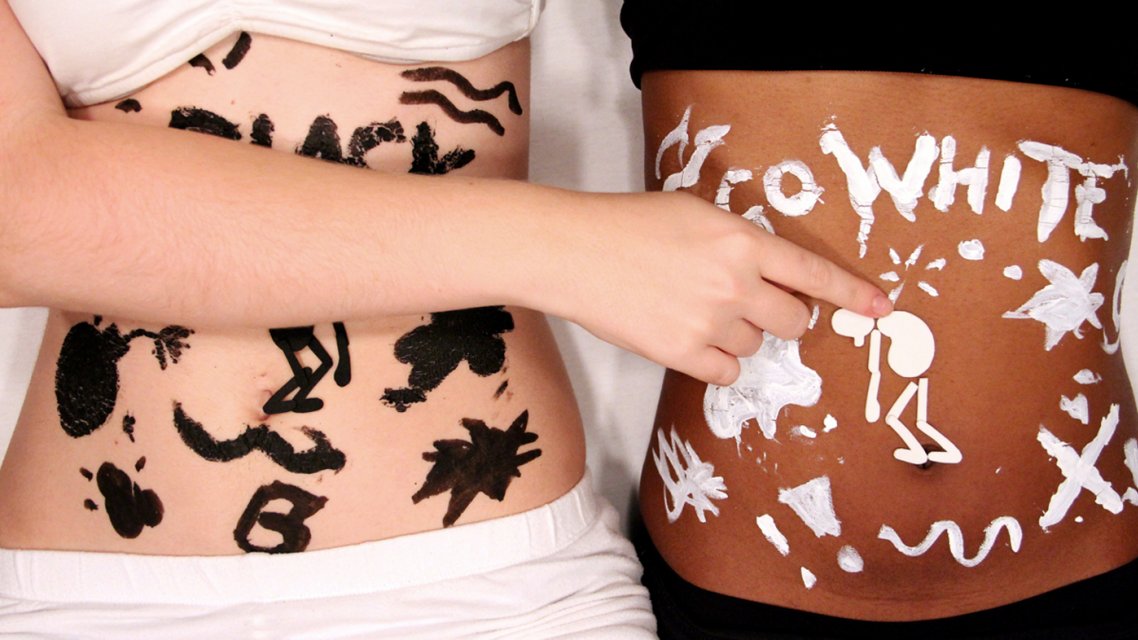 White + Black = RED